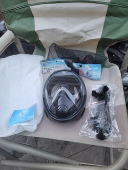 Black Xs Snorkel Mask 