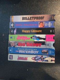 Adam Sandler VHS tapes
