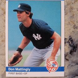 '84 Fleer Don Mattingly Rookie Baseball Card!