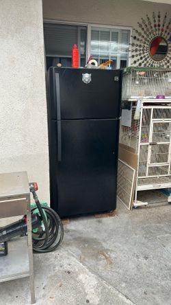 Black Working Refrigerator