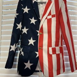 American Flag Suit Jacket