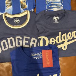 Dodgers Shirts Size Medium Men New 47 Brand Mitchell & Ness 