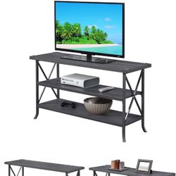 New Wood and Metal Gray 46-65inches TV Stand