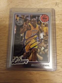 2025 Topps  Shaquille O'Neil Autograph 
