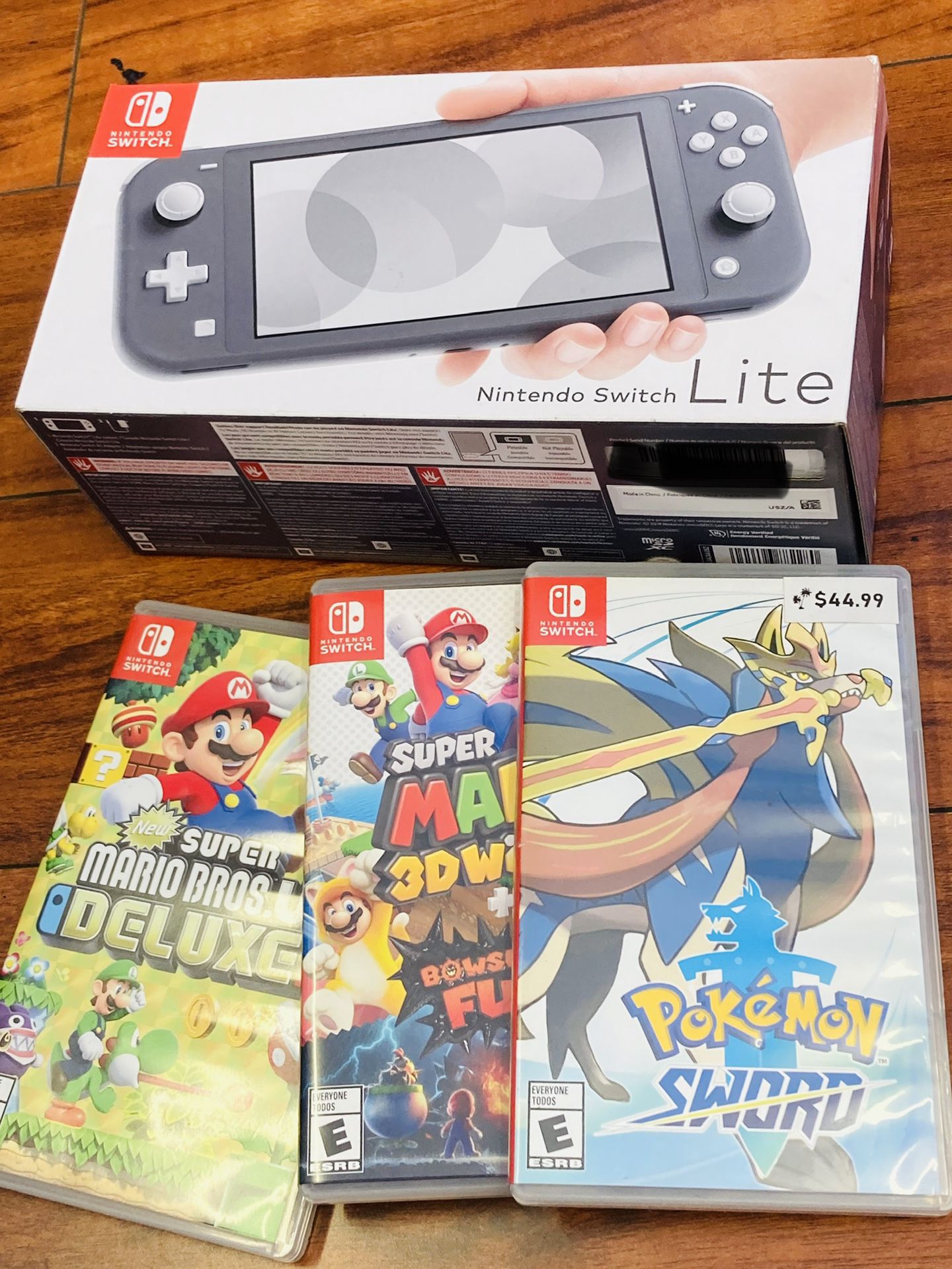 Brand New - Nintendo Switch LITE - Gray - 3 Games Included - $300