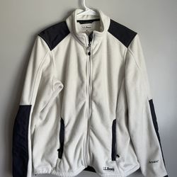 LL BEAN Women’s Size Medium Fleece Jacket 