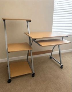 Computer Office Desk with rolling wheels