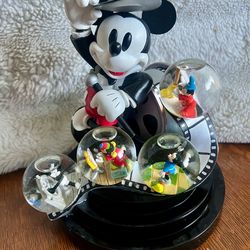 Disney Auctions Mickey Mouse 4 Snow Globes 75 years of Mickey