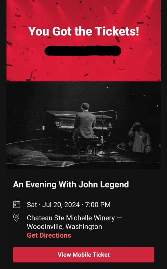 An Evening With John Legend  Tickets 