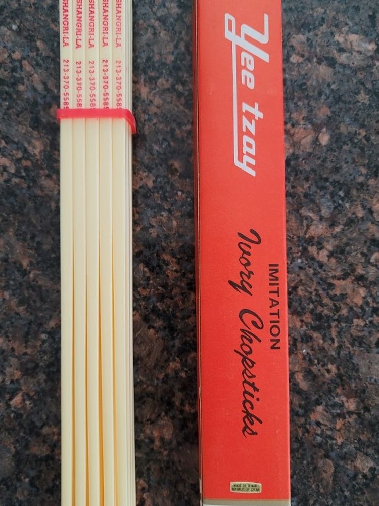 Brand New Imitation Ivory Chopsticks 20 Pairs