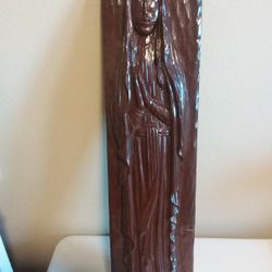 MADONNA SCULPTURE CARVED IN WOOD (Free LOCAL PICK Up)