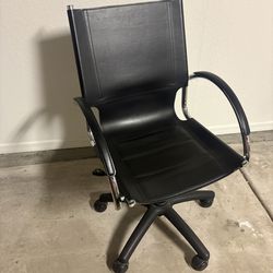 Ethan Allen Black Leather office chair