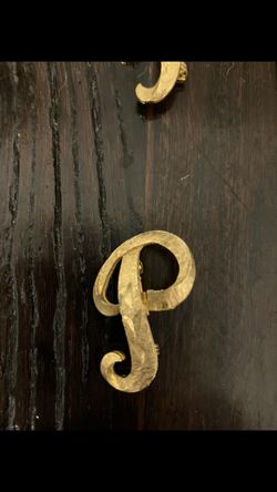 Vintage Mamselle Letter P Brooch/Pin