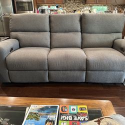 Gray Sofa & Loveseat 