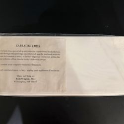 White Cable Tidy Box New
