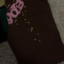 Brown Sp5der Sweatpants Brand New