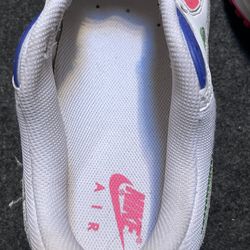 Nike Air Max 90 White Indigo Burst Volt Bright Neon Women's Size 11