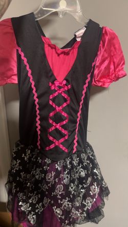 Girls Halloween pink dress