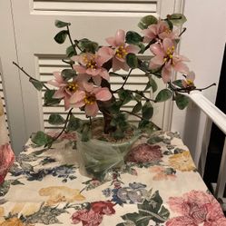 Glass Jade Tree Bonsai 