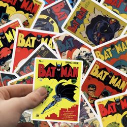 Bat Man Comic Book Stickers 40 Piece