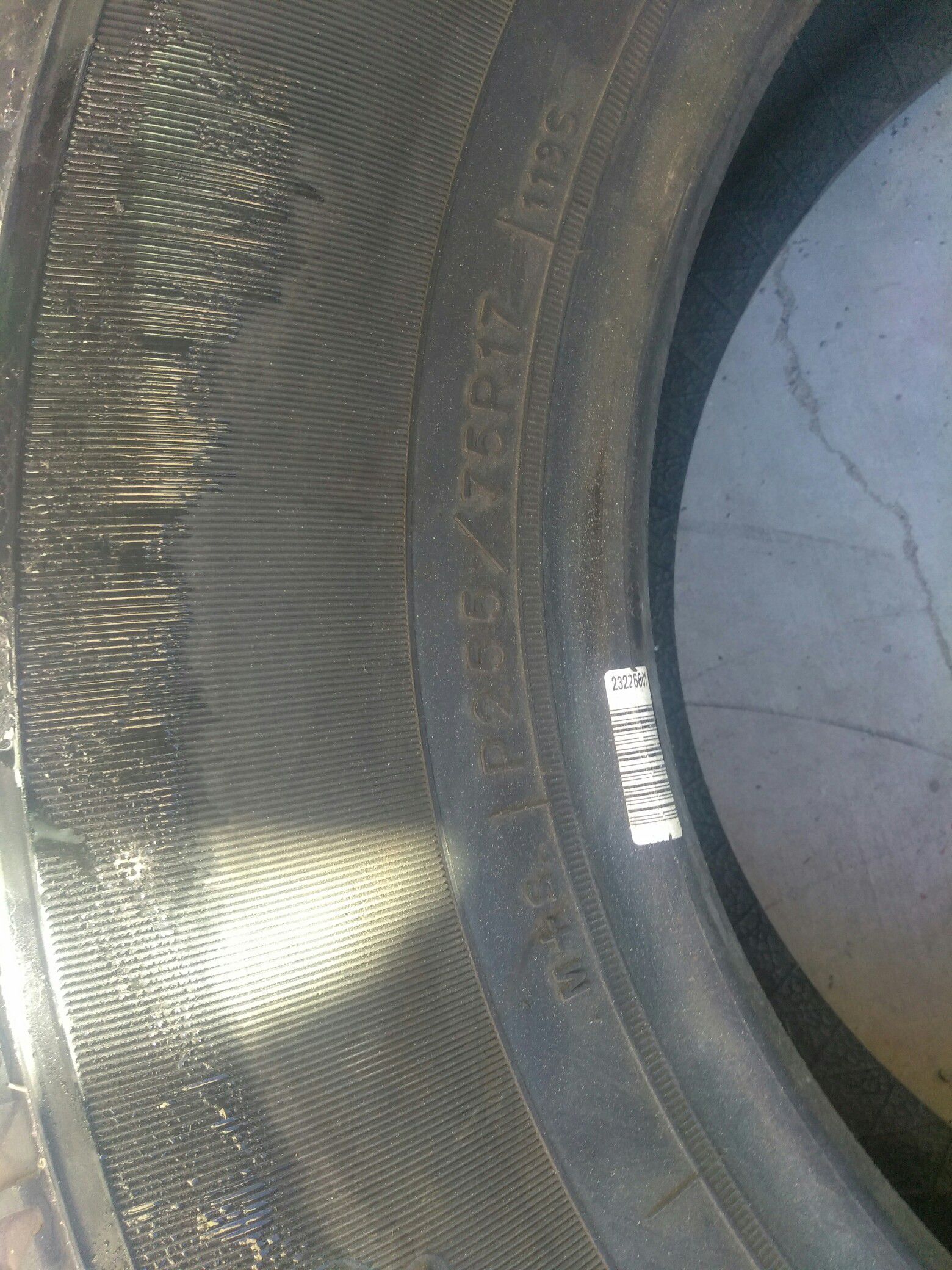 Goodyear tire brand new