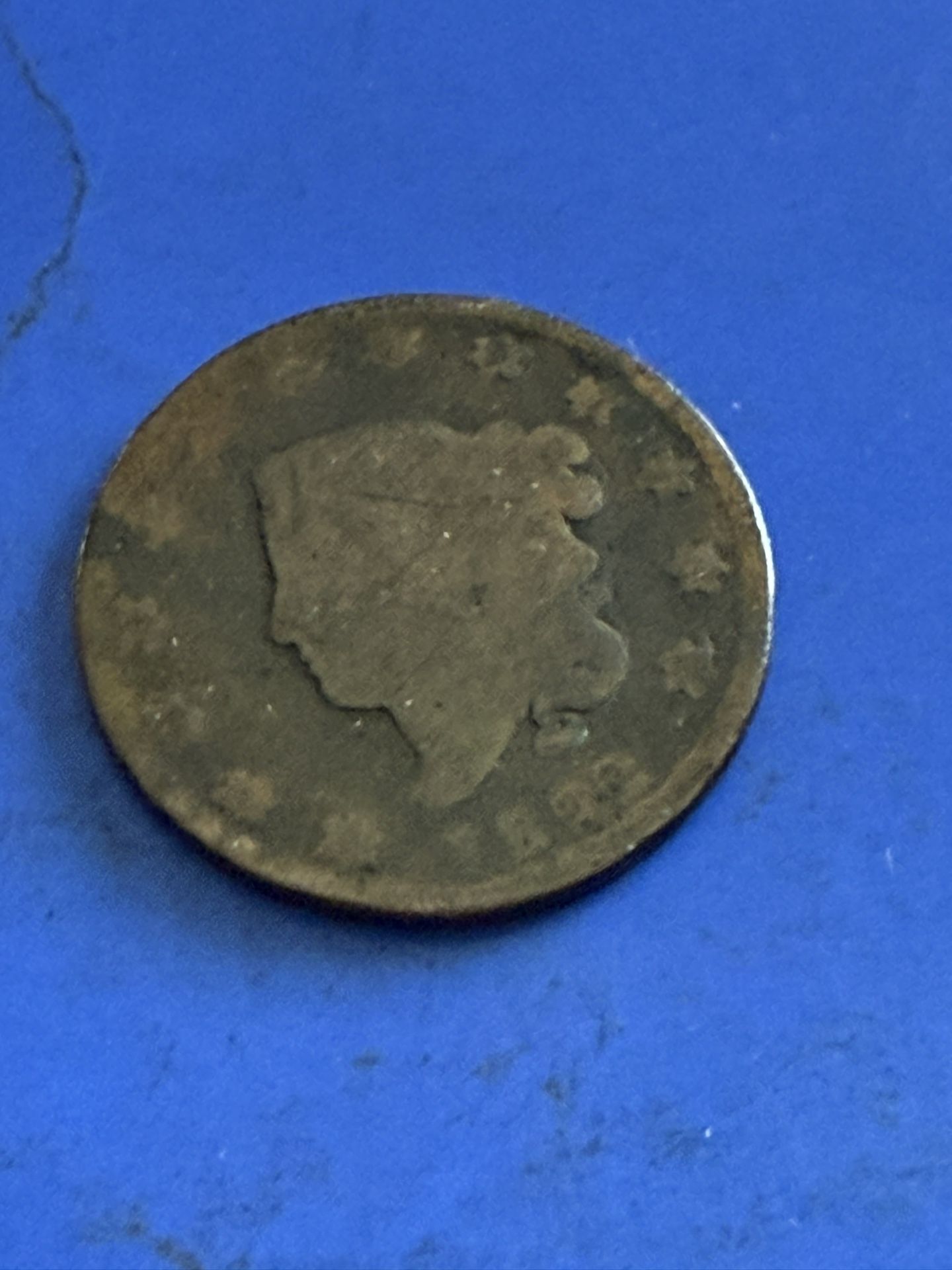 1822 Coronet Head Large Cent