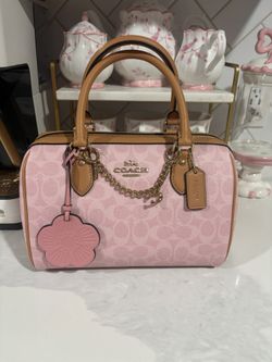 Powder Pink Coach Medium Rowan