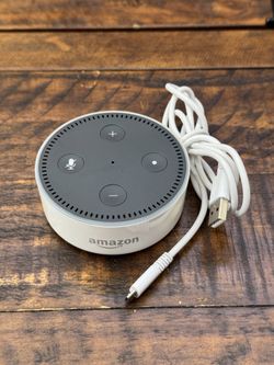 Amazon Echo Dot 2nd Gen Smart Speaker - White + USB Cable