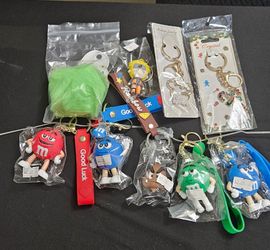 Character Keychains – M&M's, Mario, Naruto & More – $2 Each