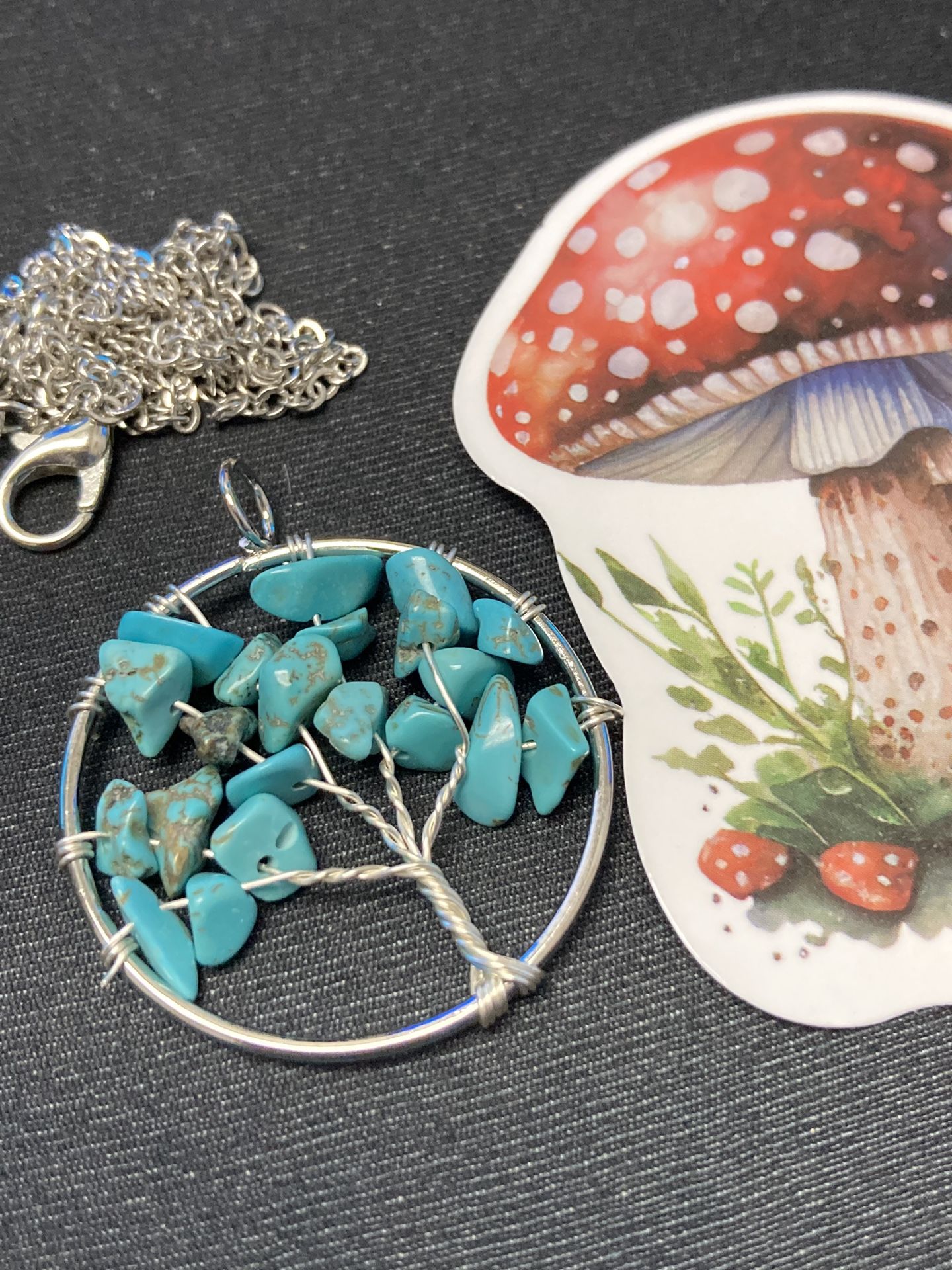 Beautiful Hand Crafted Wire Wrap Tree Of Life Necklace