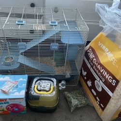 Hamster And Cage 