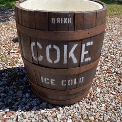 Antique Vintage Coke Barrel Cooler