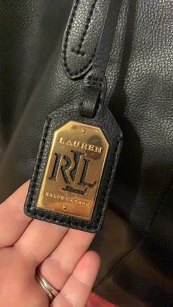 Ralph Lauren black leather bag