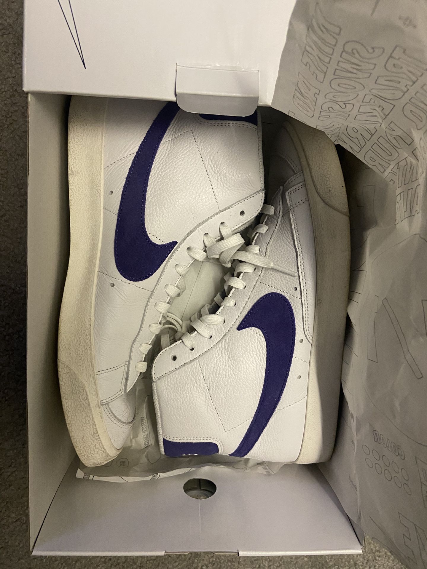 Purple Custom Nike Blazers