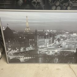 Big Paris Panorama Framed Picture 
