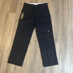 SEND OFFERS Navy Blue Loose Fit Double Knee Dickies 38X 34
