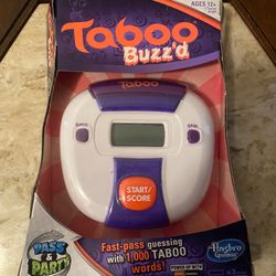 Taboo Buzzd Pass & Party Game (Brand New In Box!)