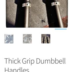 Gorilla strength Smooth Dumb Bell Handles 