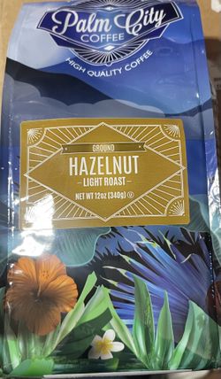 Palm City Coffee Hazelnut Flavor 12oz Bag And 12 Come In The Box Of POD Coffee
