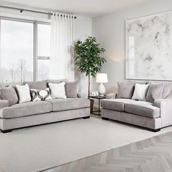 Mega Sale! 2 PCS Maryland Collection Oversize Sofa and Loveseat set  FREE SHIPPING Now ! 1998.00