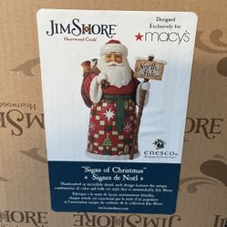 Jim Shore Heartland Creek  Signs Of Christmas (contact info removed)FD. New Still Sealed. 