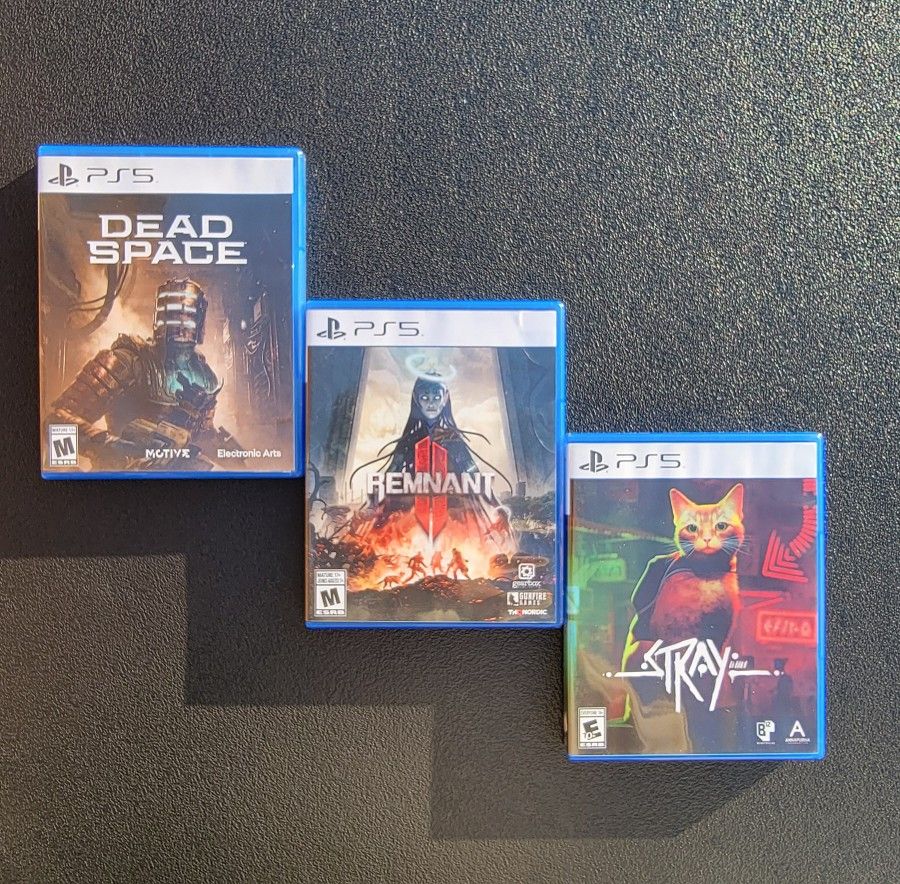 PS5 Games - DeadSpace, Remnant, & Stray - In Like-New Condition - See Description