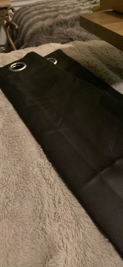 New black curtains 2pk 34x38