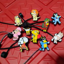 Bluey Straw Toppers 🎁 STOCKING STUFFERS 🎁 
