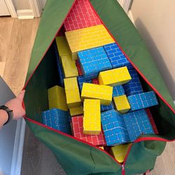 LARGE Cardboard Blocks (banker blocks) + Christmas Tree Bag