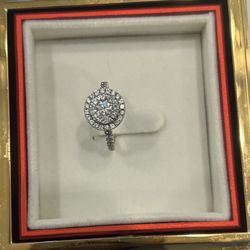 1 Karat White Gold LG Diamond Engagement Ring