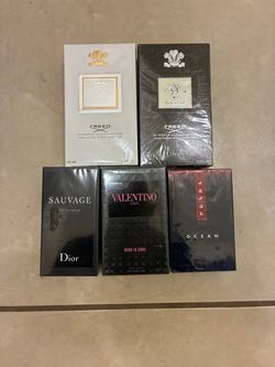 Creed, Dior, Valentino, Prada