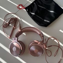 Pink Headphones 