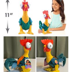 Moana 11-inch Hei Hei Plush with Sounds and Dancing - Stuffed Animal - Ship Only