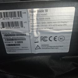 Razer Blade 18 Gaming Laptop 